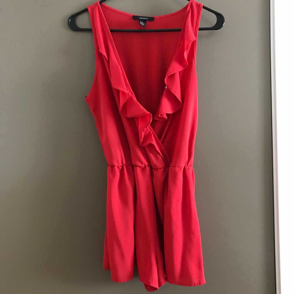 Red Forever 21 romper